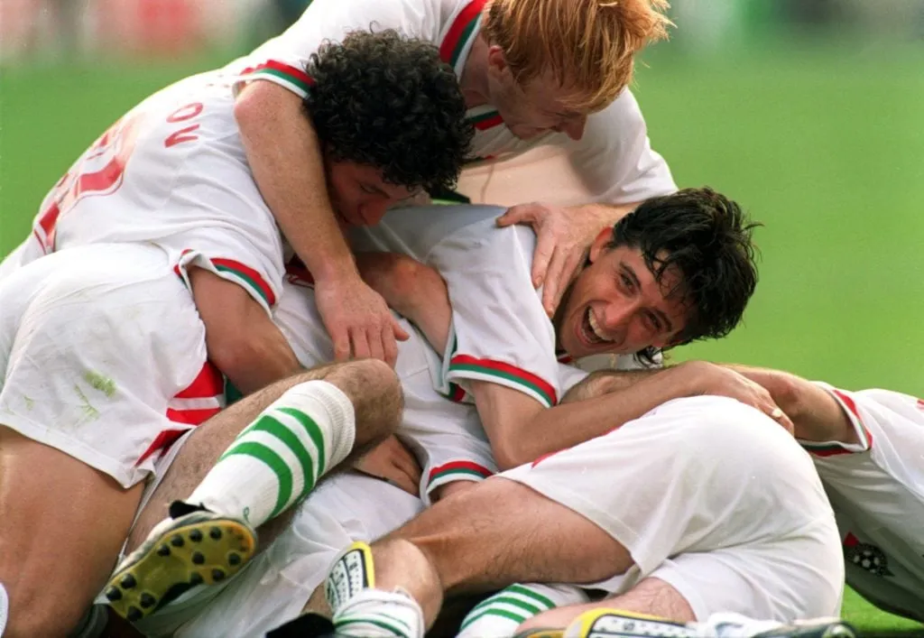 MEXIKO GEGEN BULGARIEN' title='Deutschland verärgerte Stoichkovs Heldentaten und brachten Bulgarien 1994 ins Halbfinale der Weltmeisterschaft