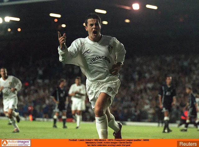 Ian Harte' title='Mitä tapahtui Leeds-joukkueelle Ian Harten debyyttiin ennen Whitesin kohtaamista toisen vasemman puolustajan entisen seuran kanssa