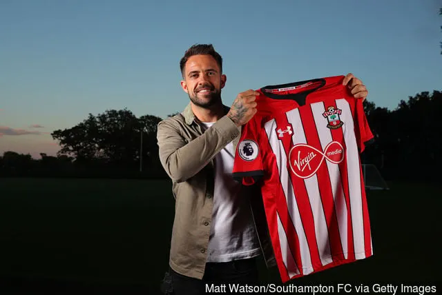 Danny Ings, nouveau prêt du Southampton FC, signé au campus Staplewood le 9 août 2018 à Southampton en Angleterre. Danny Ings rejoint le Southampton FC dans le cadre d'un prêt d'une saison en provenance de Liverpool.' title='Vendu par Southampton – Dusan Tadic a plus de buts que toute l’équipe des Saints
