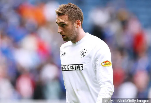 Allan McGregor från Rangers i aktion under Clydesdale Bank Scottish Premier League-matchen mellan Glasgow Rangers och Kilmarnock på Ibrox Stadium den 14 augusti 2010 i Glasgow...' title='Craig Gordon kommenterar Allan McGregors Rangers-återkomst