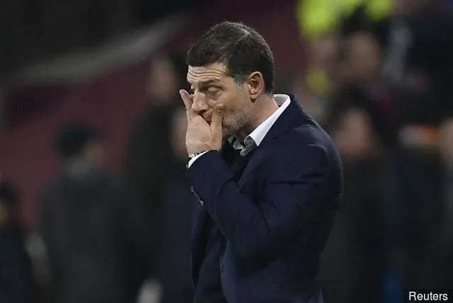 ウェストハム・ユナイテッドのスレイブン・ビリッチ監督、落胆しているようだ' title='ウェストハムファンの著名人ニック・フロスト氏、過激な行動をとったファンの反応を示唆