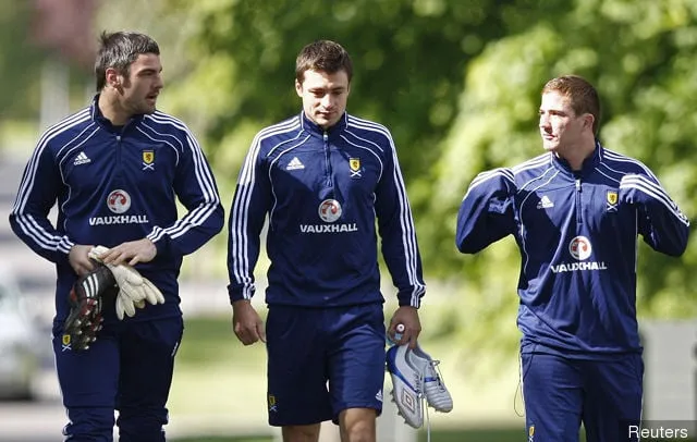 (L-R) Skócia' title='Matt Gilks, a Rangers kapusa nagyra értékeli Darren Fletchert