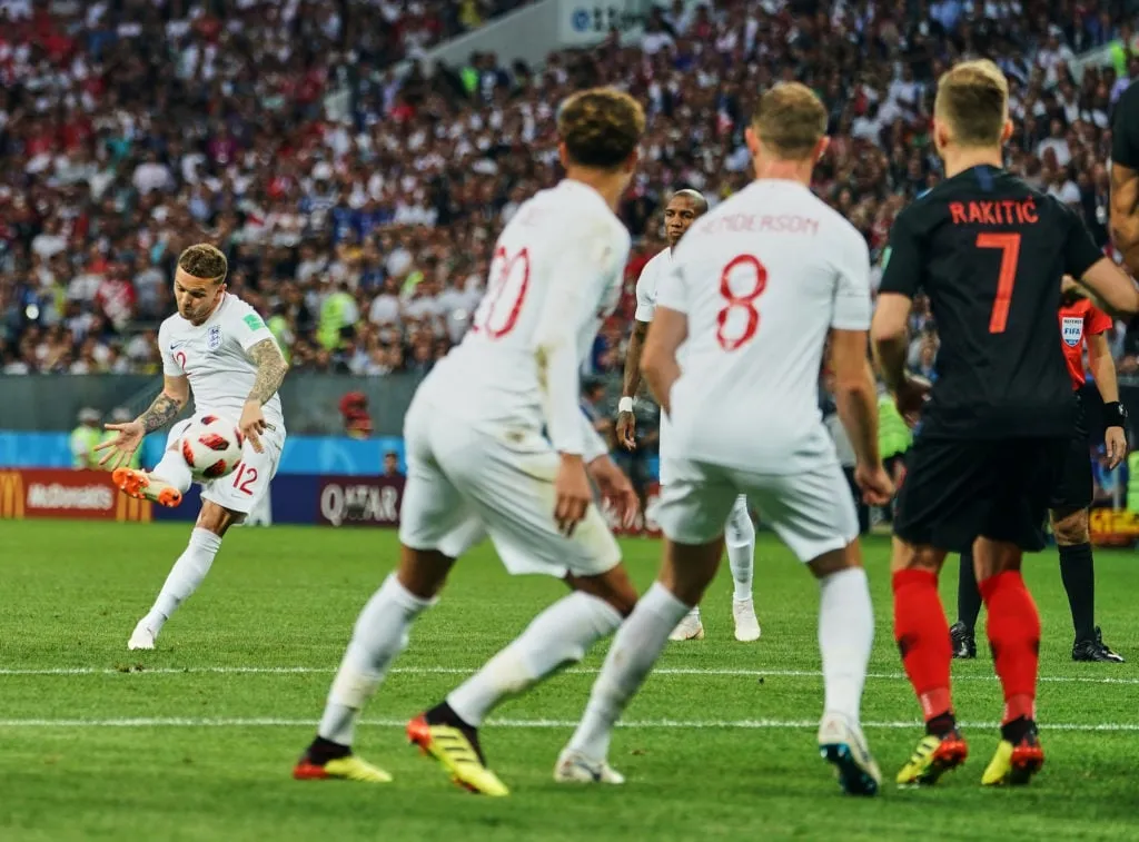 FIFA Fußball-Weltmeisterschaft – England gegen Kroatien im Halbfinale' title='Mbappe Kieran Trippier ist jetzt im Team des Turniers der Weltmeisterschaft 2018