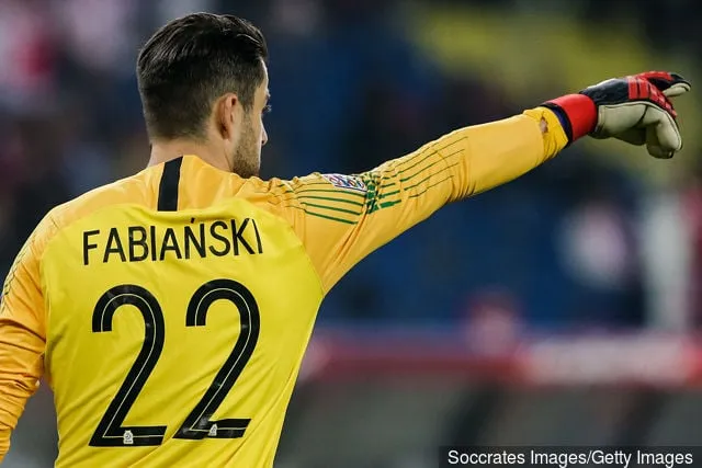 Lukasz Fabianski aus Polen während des UEFA Nations League-Spiels zwischen Polen und Portugal im Slaski-Stadion am 11. Oktober 2018 in Chorzow' title='West Ham-Fans antworten auf offiziellen Tweet über Lukasz Fabianski