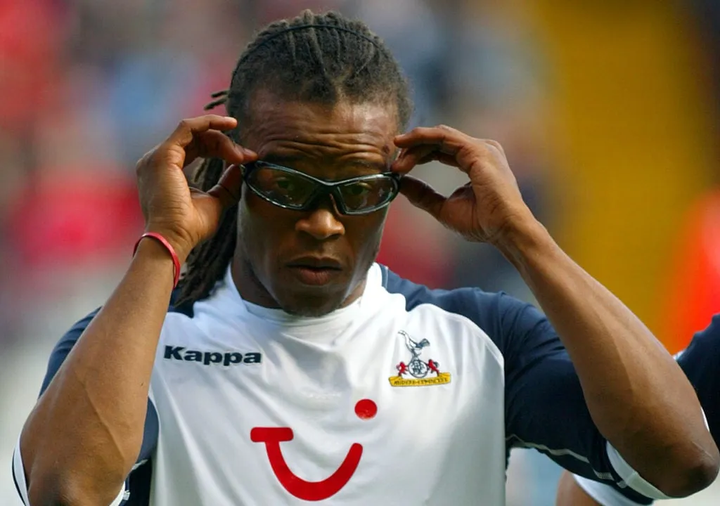 Nederland assistenttrener Edgar Davids' title='Minner om Nederland-assistent Edgar Davids minneverdige Tottenham-trolldom