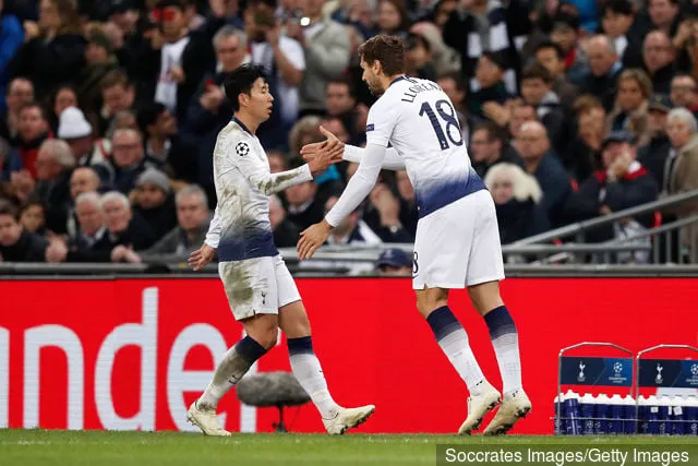 (L-R) Heung Min Tottenham Hotspurin poika Fernando Llorente Tottenham Hotspurista UEFA:n Mestarien liigan ottelussa Tottenham Hotspur - PSV Wembley Stadiumilla marraskuussa...' title='Danny Murphy jakaa rehellisen mielipiteen Tottenham Hotspur Mestarien liigan toisesta osaottelusta ilman Harry Kanea