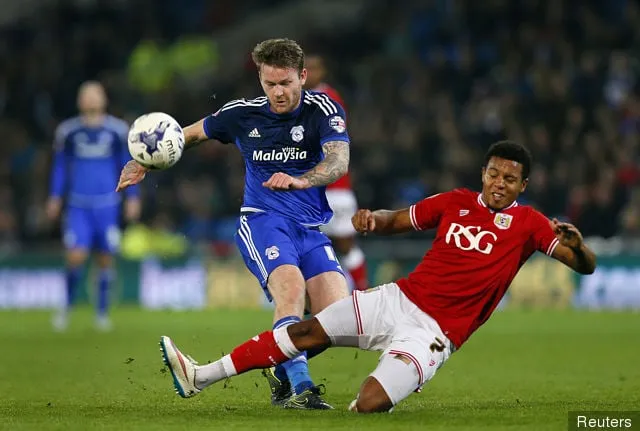 Кардыф Сіці' title='10 лепшых гульцоў Чэмпіянату на Еўра-2016: нумар 10 – Арон Гунарсан з Кардыфа і Ісландыі