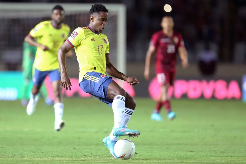 Venezuela–Kolumbia – 2022-es katari labdarúgó-világbajnokság selejtezője' title='Kolumbia játékosai, akik a Premier League-ben ragyogtak, amikor a Leeds közel áll Luis Sinisterrához