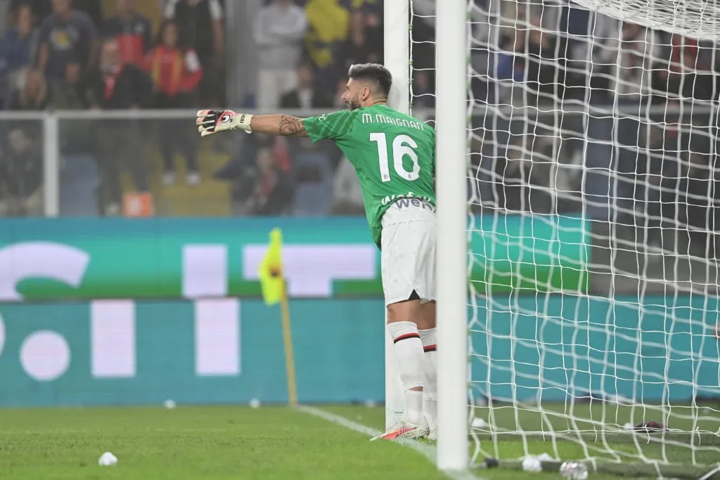 GFC v AC v AC' title='Nézze meg: Olivier Giroud, az Arsenal volt sztárja „bátor” védést mutatott be, miközben az AC Milan kapusaként játszott