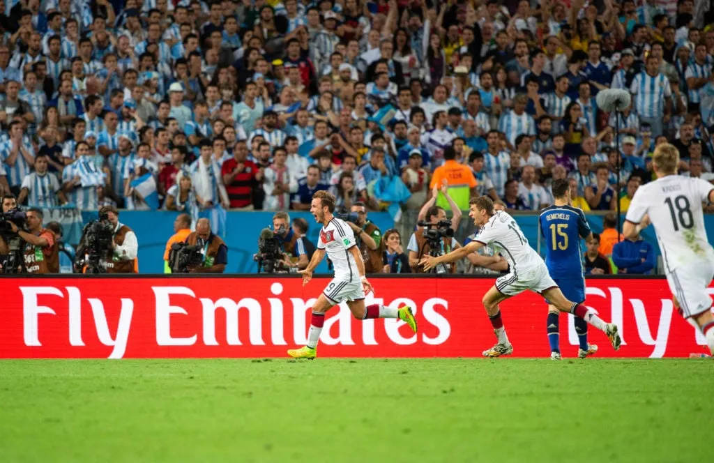 Tyskland mot Argentina: 2014 FIFA World Cup Brasil-finalen' title='Hvor mange ser på VM-finalen? Infantino forventer rekord i 2022