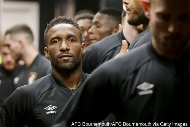 Bournemouthin Jermain Defoe katselee tunnelissa ennen Carabao Cupin toisen kierroksen ottelua AFC Bournemouthin ja Milton Keynes Donsin välillä Vitality Stadiumilla 28. elokuuta 2018...' title='Jermain Defoe tekee nuoren West Ham -fanipäivän loistavalla viestillä Twitterissä