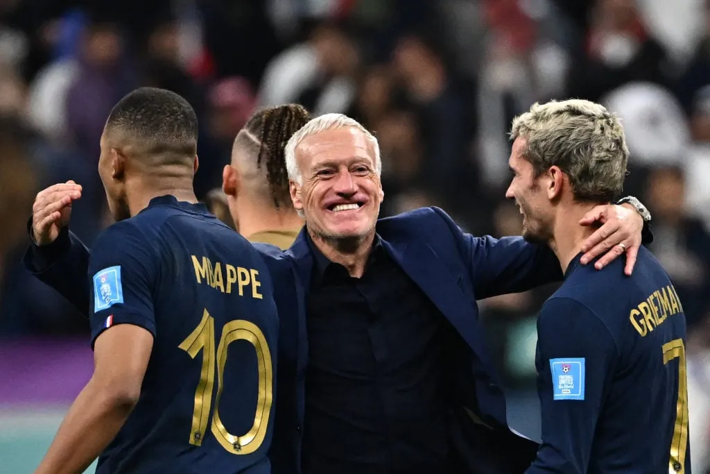 TOPSHOT-FBL-WC-2022-MATCH59-ENG-FRA' title='Weltmeisterschaft: Karim Benzema führte das letzte Spiel Frankreichs gegen Marokko an, plus H2H-Bilanz