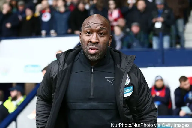 Darren Moore, Manager von West Bromwich Albion, während des Sky Bet Championship-Spiels zwischen West Bromwich Albion und Ipswich Town im Hawthorns West Bromwich am Samstag, den 9. März 2019.' title='Baggie Bird übermittelt eine emotionale Botschaft von Darren Moore nach der Entlassung von West Bromwich Albion