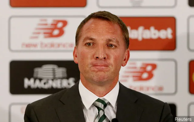 A Celtic új menedzsere, Brendan Rodgers a sajtótájékoztatón' title='Jelentés: A Celtic érdeklődött a liverpooli Danny Wardról