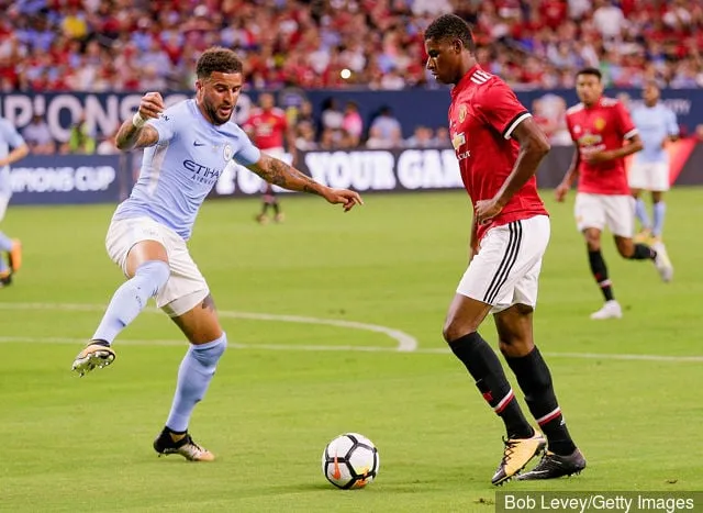 Marcus Rashford' title='Kyle Walker opent het vertrek van Tottenham Hotspur