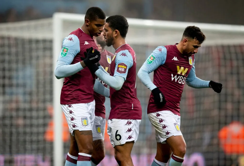 BIRMINGHAM ENGLAND – 17. DEZEMBER: Wesley Moraes von Aston Villa punktet für Aston Villa während des Viertelfinalspiels des Carabao Cup zwischen Aston Villa und Liverpool FC im Villa Park am 17 2019. Dezember in Birmingham, England. (Foto von Neville Williams/Aston Villa FC über Getty Images)' title='„Das beste Team“: Der 25-Jährige nennt den Verein, für den er Aston Villa verlassen würde