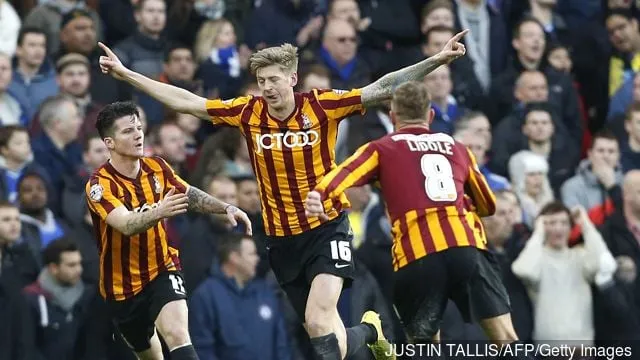 Bradford stad' title='Jon Stead geeft toe over de vergeetbare Sunderland-spreuk