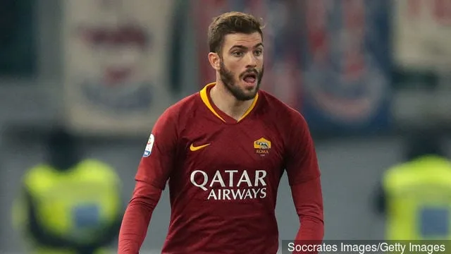 Давідэ Сантан з «Ромы» падчас матчу італьянскай Серыі А паміж «Ромай» і «Балоньяй» на стадыёне «Стадыё Алімпіка» ў Рыме 18 лютага 2019 г.' title='«Чаму мы прадалі?»: заўзятары Ньюкасла выказваюць шкадаванне з нагоды Давіда Сантана