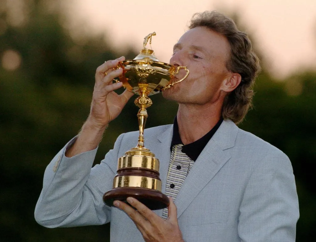 Az európai csapatkapitány, Bernhard Langer ki' title='A Ryder Cup minden idők legjobb öt játékosa között van Nick Faldo és egy egyértelmű győztes
