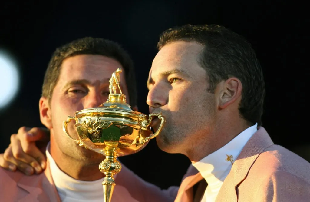 A Ryder Cup európai játékosai, Sergio Garcia' title='A Ryder Cup minden idők legjobb öt játékosa között van Nick Faldo és egy egyértelmű győztes