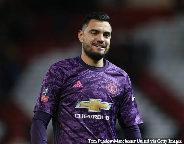 Sergio Romero fra Manchester United går af efter FA Cuppen tredje runde Replay-kampen mellem Manchester United og Wolverhampton Wanderers på Old Trafford den 15. januar 2020 i...' title='7 bedste backupmålmænd i verdensfodbold