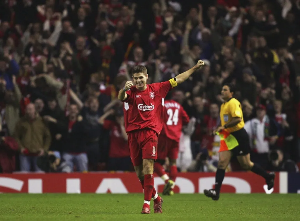 Liverpool mot Olympiakos' title='Barcelona 2019 i 5 av Liverpools beste UCL-comeback etter Villarreal-seier