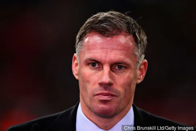 Jamie Carragher schaut vor dem UEFA Champions League-Spiel der Gruppe H zwischen Tottenham Hotspur und Real Madrid im Wembley-Stadion am 1. November 2017 in London, Vereinigtes Königreich, zu.' title='Liverpool-Fans sind von Jamie Carraghers Tweet über Eden Hazard nicht beeindruckt