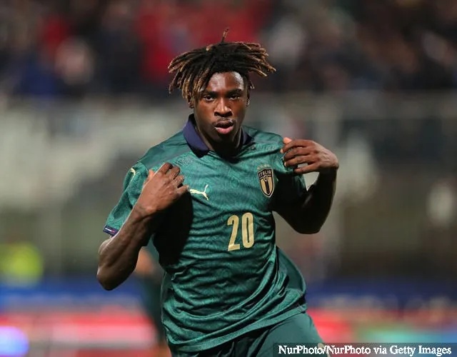 エヴァートンのストライカー、モイーズ・キーンがアルメニア戦で２得点した後、U21イタリア監督パオロ・ニコラートから称賛された