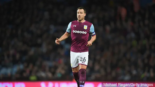 John Terry von Aston Villa in Aktion während des Sky Bet Championship-Spiels zwischen Aston Villa und Reading im Villa Park am 3. April 2018 in Birmingham, England.' title='Tony Xia reagiert auf Twitter auf John Terrys Aston Villa-Rückkehr