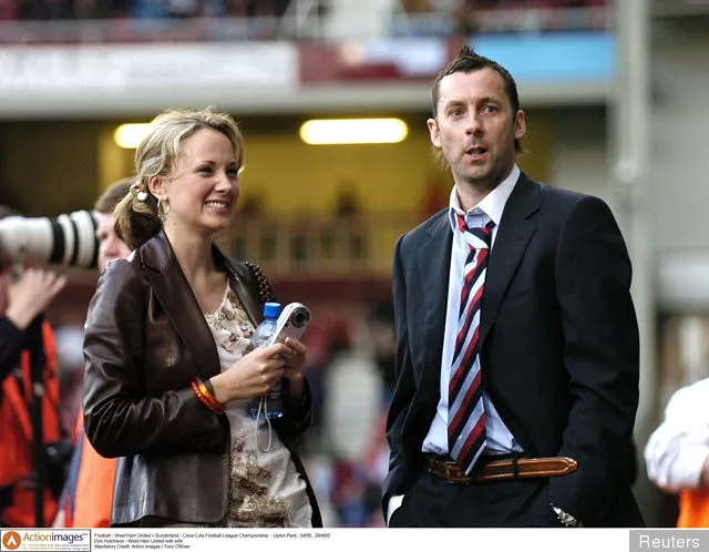 Don Hutchison - West Ham United con la moglie' title='Don Hutchison si è quasi unito ai Rangers