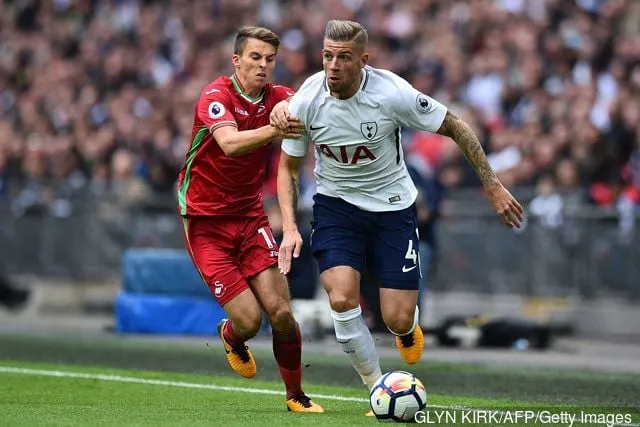 Swansea stad' title='Tottenhams FIFA 18-ratings: wie is gestegen, wie is gedaald, wie is hetzelfde gebleven?