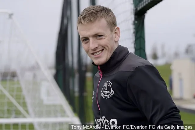 (EKSKLUSIV DEKKING) Jordan Pickford under Everton-treningen på USM Finch Farm 15. mars 2019 i Halewood England.' title='Graeme Souness sammenligner Everton-keeper Jordan Pickford med Liverpool-legenden Bruce Grobbelaar