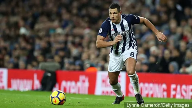 Jake Livermore von West Bromwich Albion während des Premier-League-Spiels zwischen West Bromwich Albion und Everton im Hawthorns am 26. Dezember 2017 in West Bromwich, England.' title='Hat sich Jake Livermore von West Brom seinen Platz im englischen Kader gesichert?