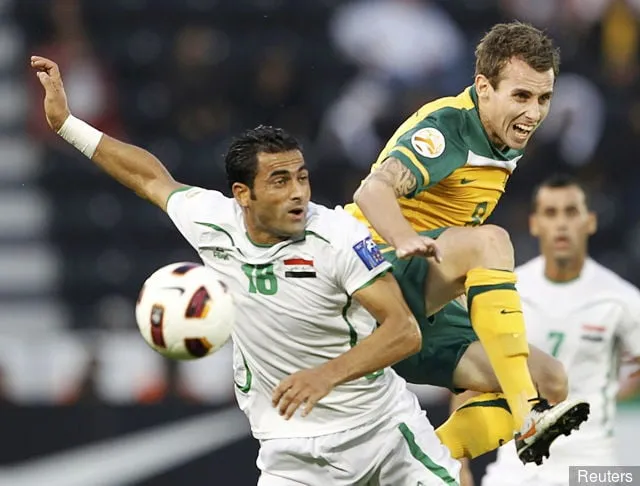 Luke Wilkshire Australia Irak' title='Socceroosin parhaat: Kaikkien aikojen paras Australian joukkue