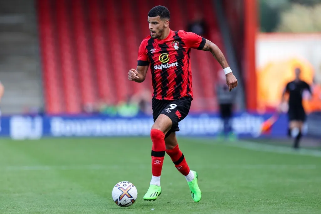 Dominic Solanke liverpool' title='Dom Solanke sender besked til Liverpool-spillere efter Bournemouth-sejr