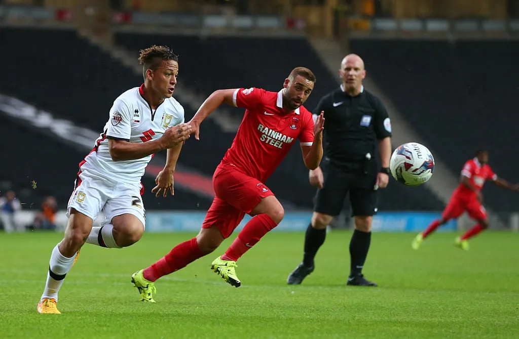 MK Dons mod Leyton Orient - Capital One Cup første runde' title='MK Dons XI, hvis de havde beholdt deres bedste spillere: Ligue 2-topscorer og tre engelske landskampe