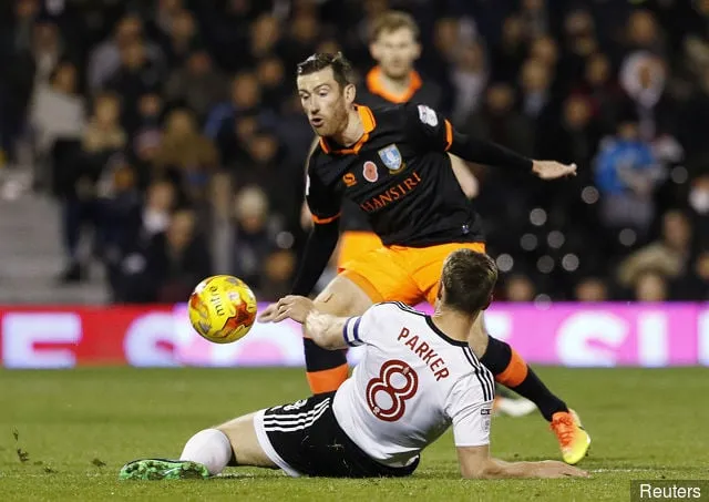 셰필드 웬즈데이의 데이비드 존스와 풀럼의 스콧 파커' title='비디오: 더비 카운티의 07/08 강등 XI: 그들은 지금 어디에 있나요?