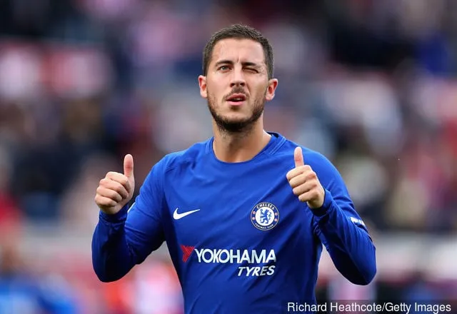 Eden Hazard fra Chelsea feirer laget sitt' title='7 beste venstrevinger i verdensfotball