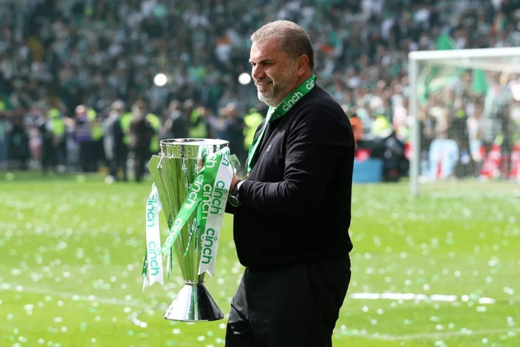Celtic gegen Motherwell – Cinch Scottish Premiership' title='Ange Postecoglou sagte, ein Tausch von Celtic gegen Leeds würde „keinen Sinn“ machen