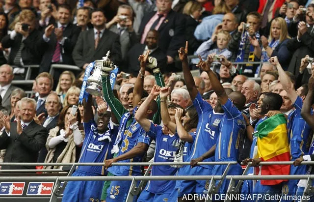 Portsmouth' title='Portsmouth-fans reagerer på 10 års FA Cup-jubilæum