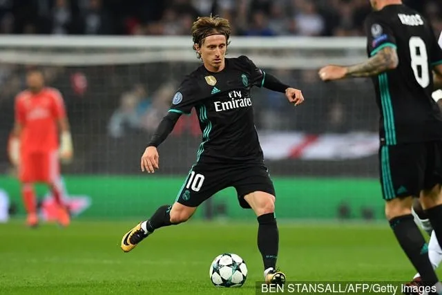 Real Madrid' title='Luka Modric reagerar på Real förlustraves om Tottenham Hotspur