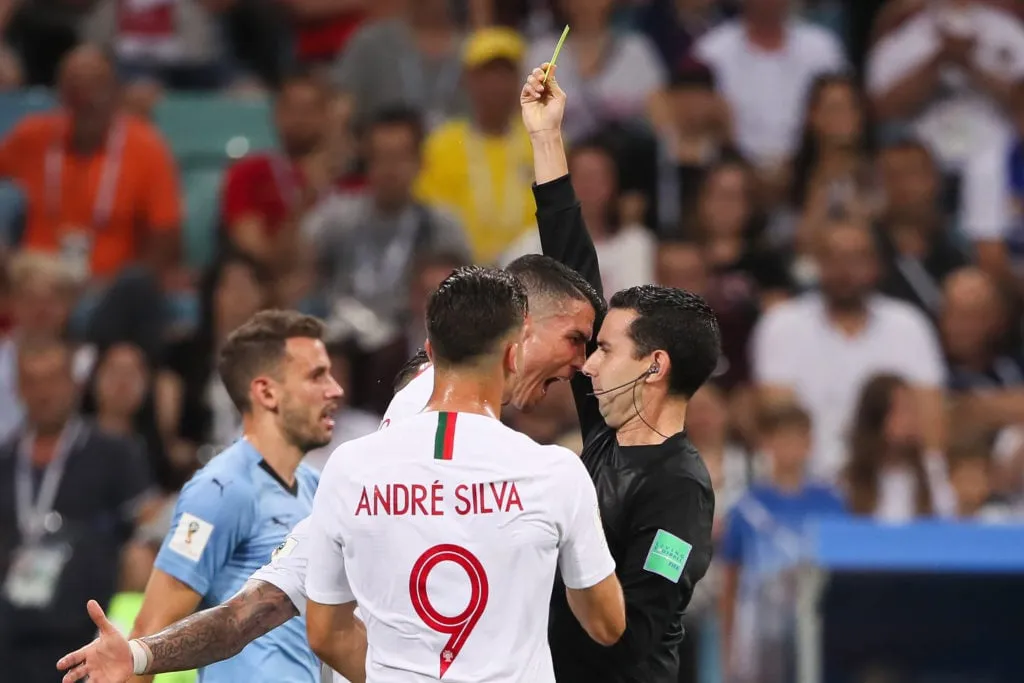 Uruguay – Portugali: 16. puolivälierä – 2018 FIFA World Cup Venäjä' title='Kuka on Cesar Arturo Ramos? Ranskan ja Marokon erotuomaritilastot