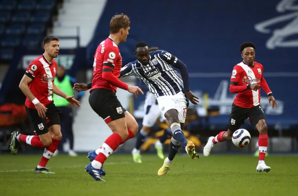 West Bromwich Albion tegen Southampton - Premier League' title='Voormalig West Brom-aanvaller Mbaye Diagne verkeert in belachelijke vorm bij zijn nieuwe club