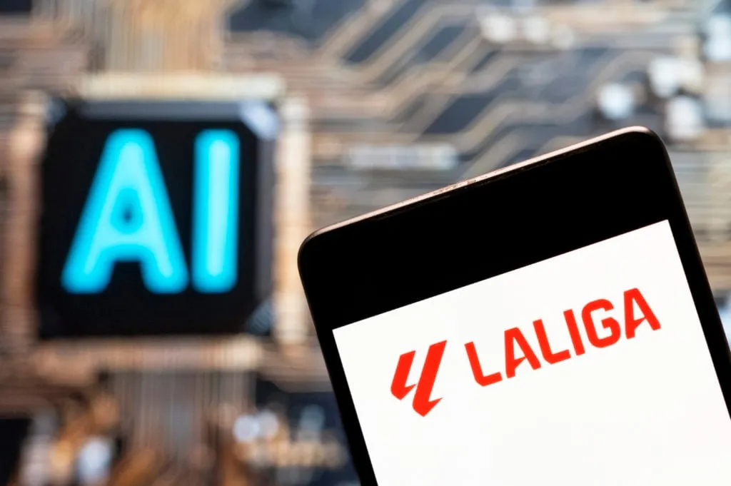 На гэтай фотаілюстрацыі адлюстраваны лагатып LaLiga' title='Калі зачыняецца трансфернае акно лета 2024? Дэдлайны чэмпіянату Прэм'ер-лігі і топ-клубаў Еўропы