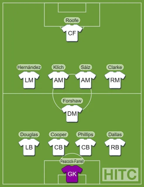 리즈 예상 라인업 대 셰필드 유나이티드' title='리즈의 예상 라인업 대 셰필드 유나이티드: Saiz와 Clarke의 선발 출전