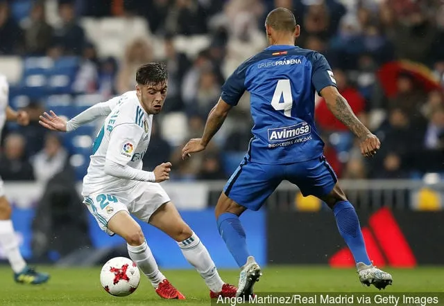 Франсіска Фейясье з 'Рэала' змагаецца за мяч з Катай Дыяс з 'Фуэнлабрады' падчас матчу ў адказ 1/8 фіналу Кубка Іспаніі паміж ФК 'Рэал' і 'Фуэнлабрада' на...' title='Першыя 7 падпісанняў Дыега Сімеоне з Атлетыка Мадрыд: дзе яны цяпер?