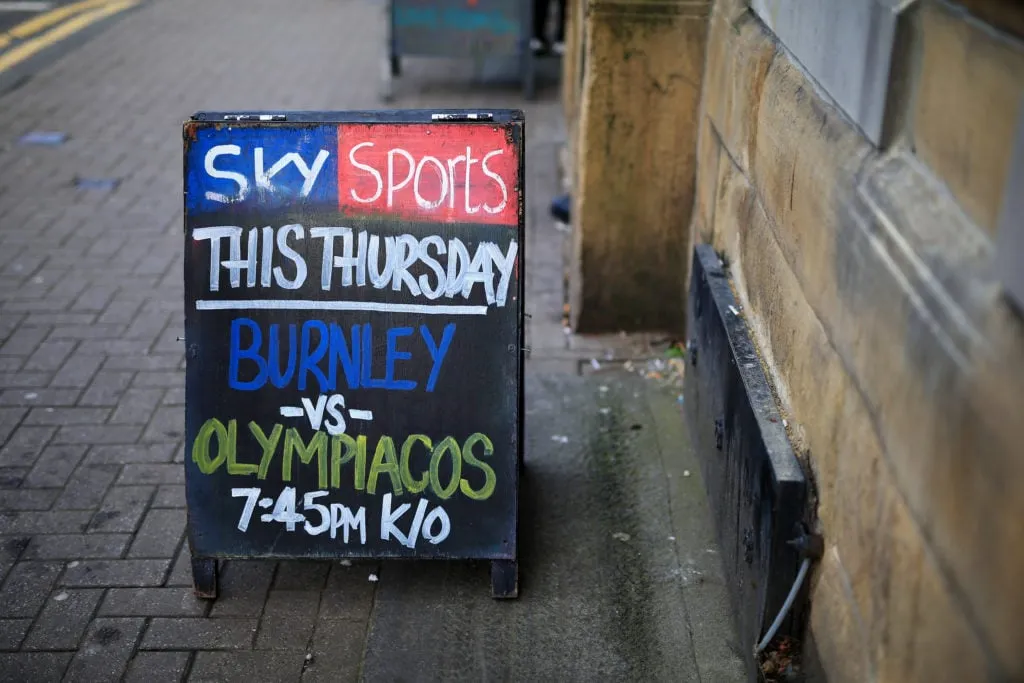 Sky Sports での白い四角形の説明