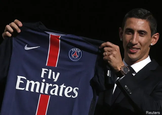 Angel Di Maria skriver under for PSG' title='På denne dag – 2015: Angel Di Marias korte ophold hos Manchester United slutter