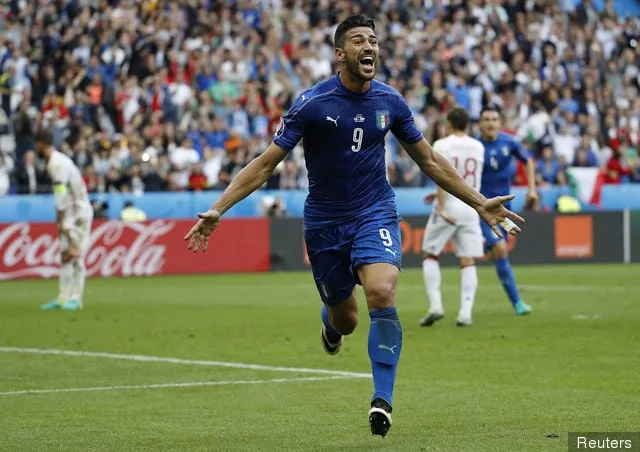 Les fans de Southampton réagissent nerveusement sur Twitter alors que Graziano Pelle aide l'Italie à éliminer l'Espagne de l'Euro 2016