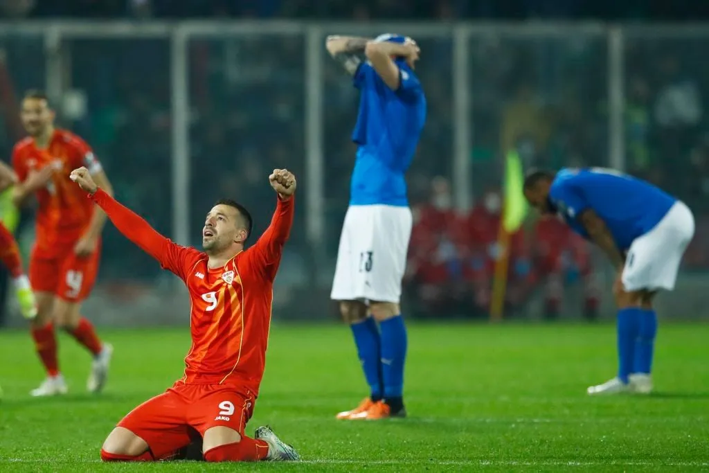 Olaszország – Észak-Macedónia: Kiütéses rájátszás – 2022-es labdarúgó-világbajnoki selejtező' title='Olaszország hányszor nem jutott ki a világbajnokságra